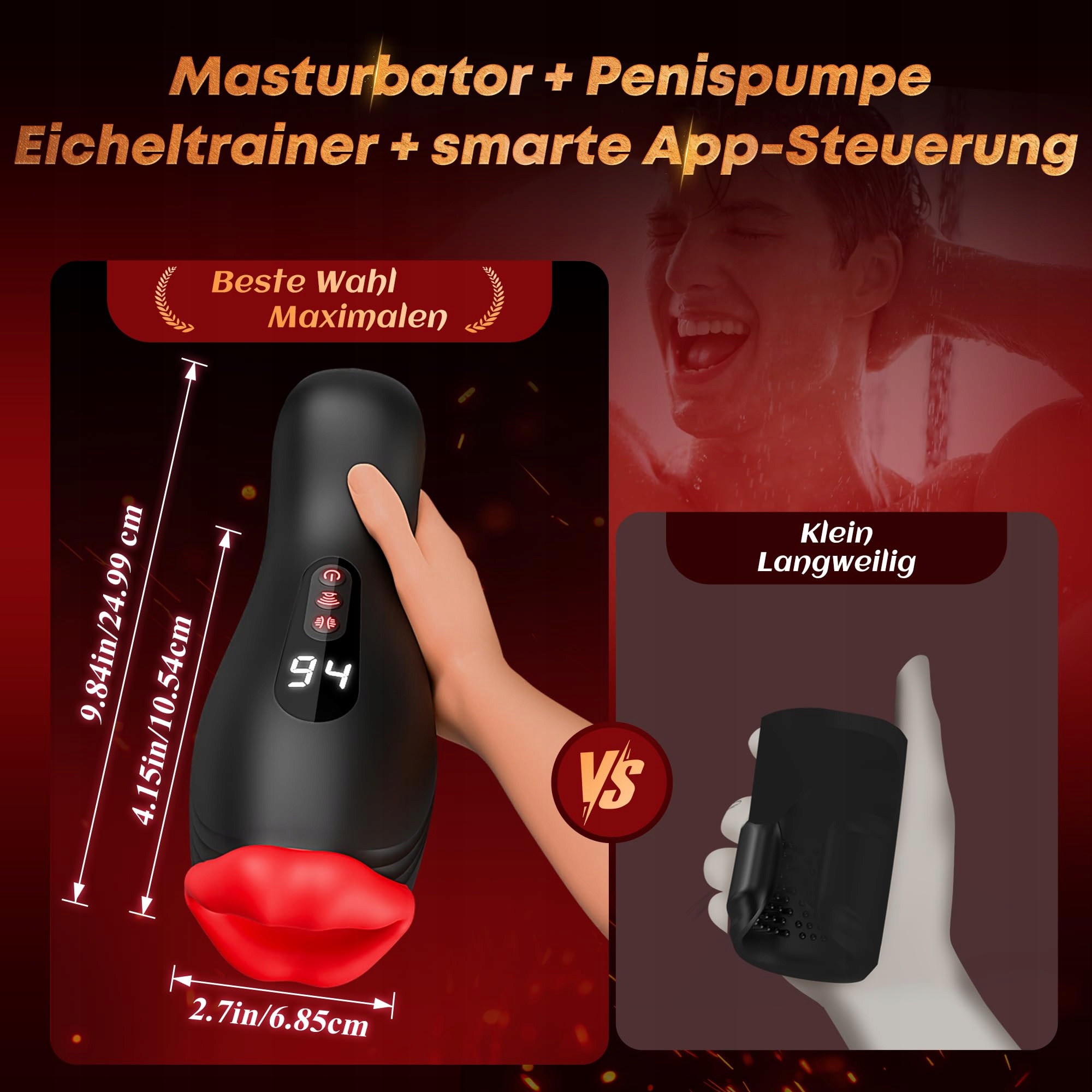 CONTITOP Masturbator Dla Mężczyzn Z Podwójną Stymulacją i Aplikacją — miniatura 6
