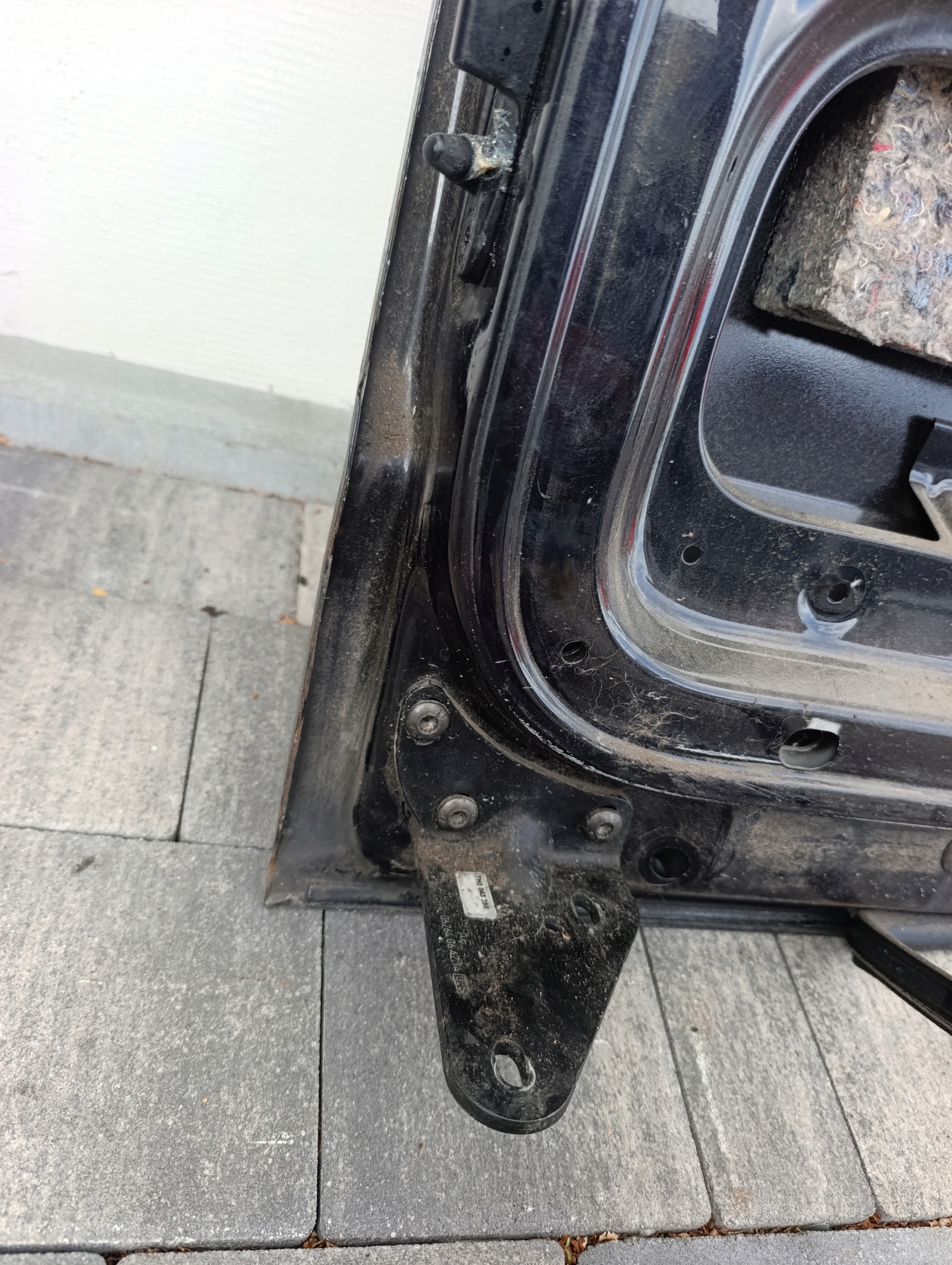 door sliding VW T5 T5 lift side right black,