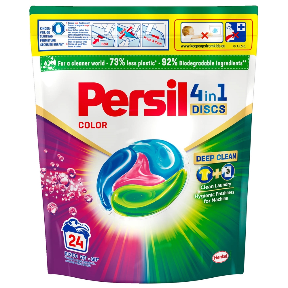 Kapsułki do prania PERSIL DISCS 4in1 COLOR 24 sztuki