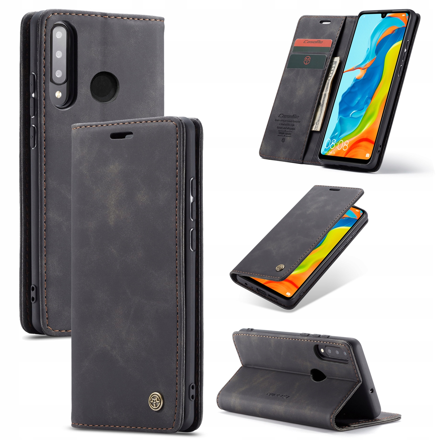

CaseMe Etui Portfel Skórzan do Huawei P30 Lite