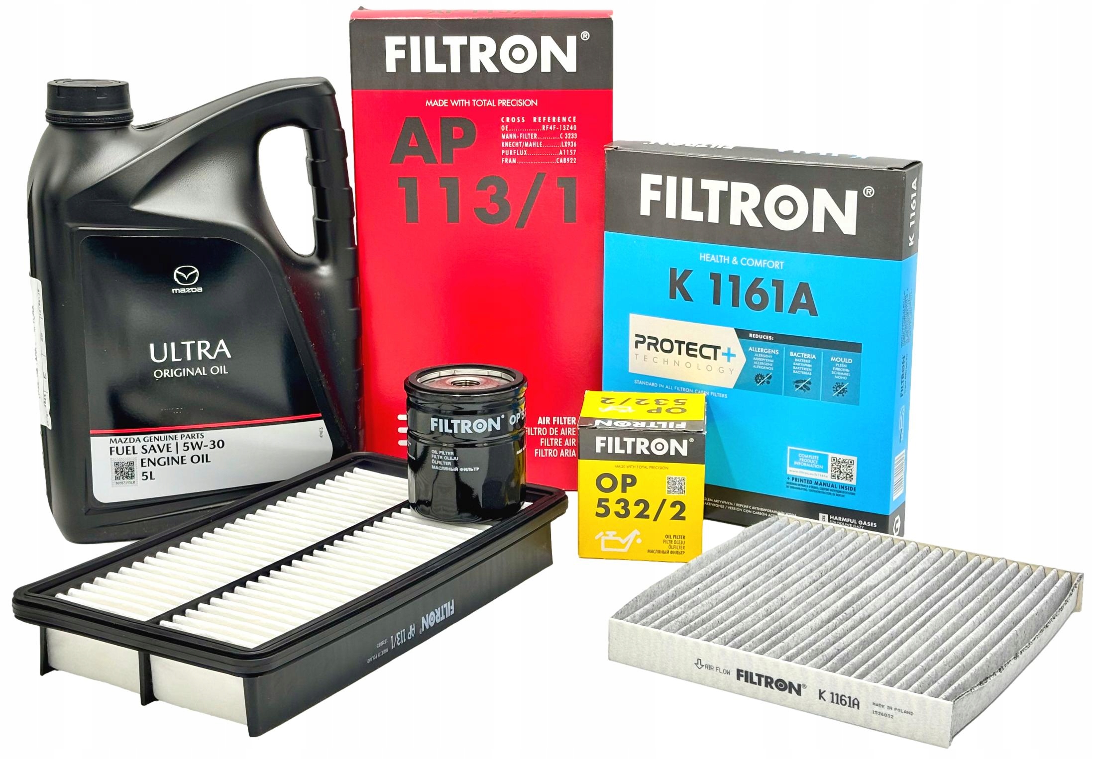 Filtron Sada Olejových Filtrů Mazda Ultra 5W30 5l Mazda 6 Gh II 08-14 1.8 2.0