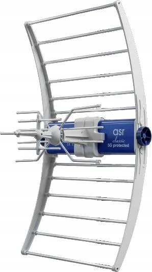 Antena Telewizyjna Uhf Vhf Telkom-Telmor Asr Classic 5GR z zasilaczem ZZA-7