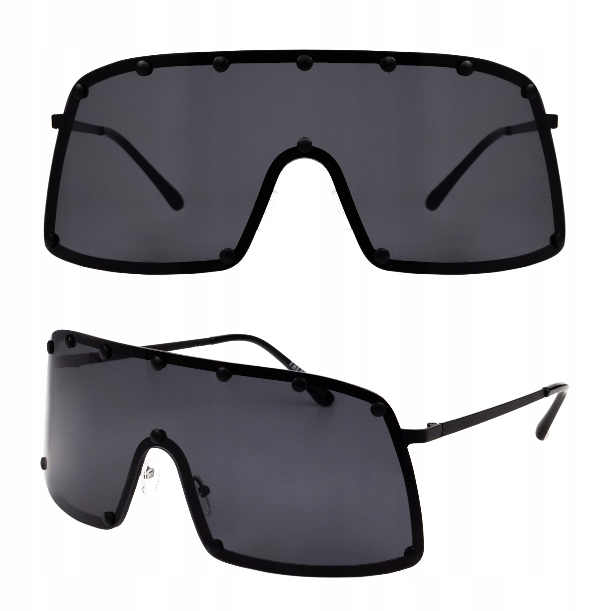 

Okulary Duże Czarne Damskie Szeroka Maska Oversize