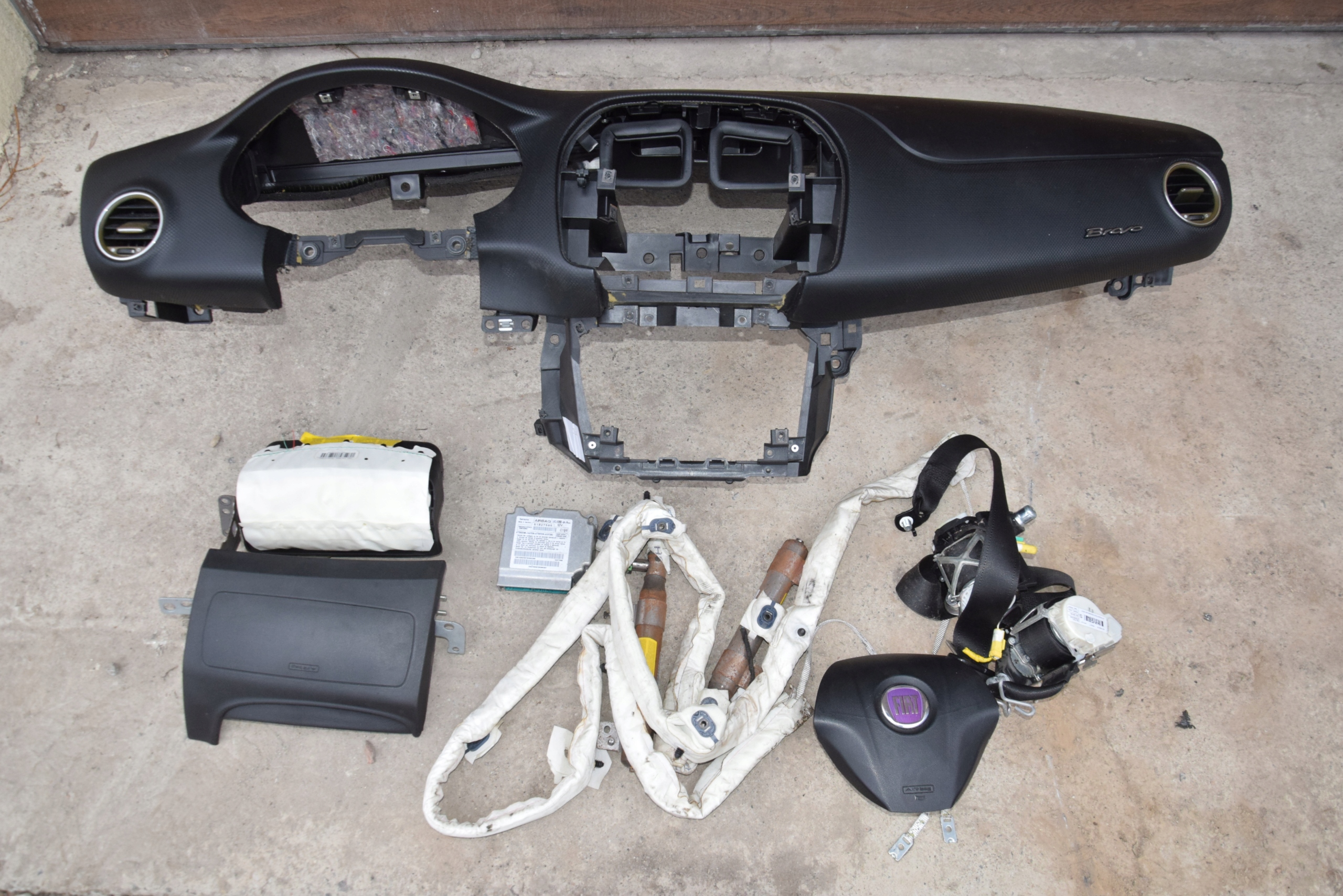 Fiat Bravo 2 доска консоль подушка безопасности ремни kpl датчик