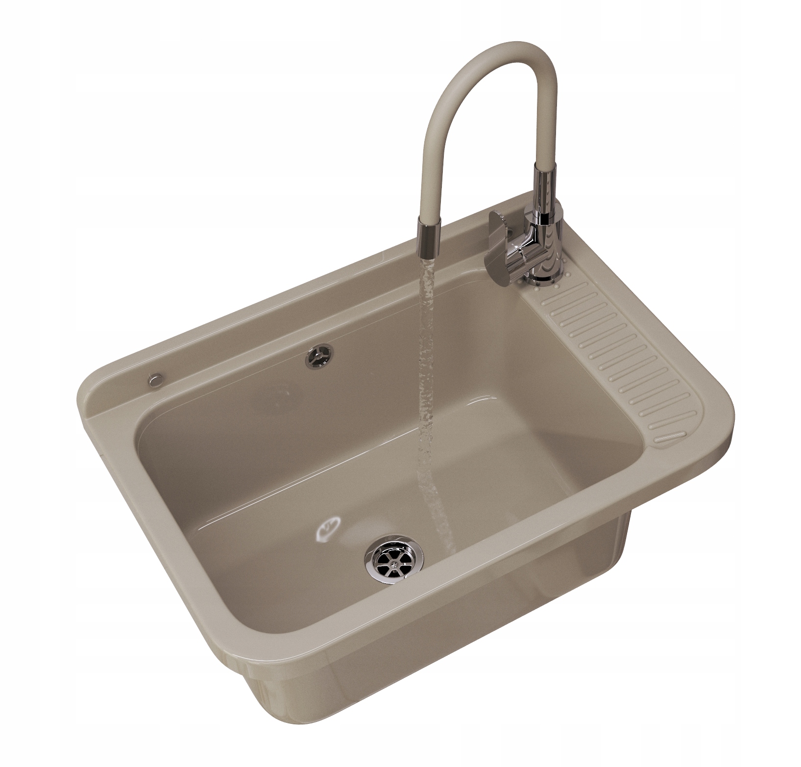 Béžový Technický Dřez Technická Pracovní Komora Velká Baterie Sada