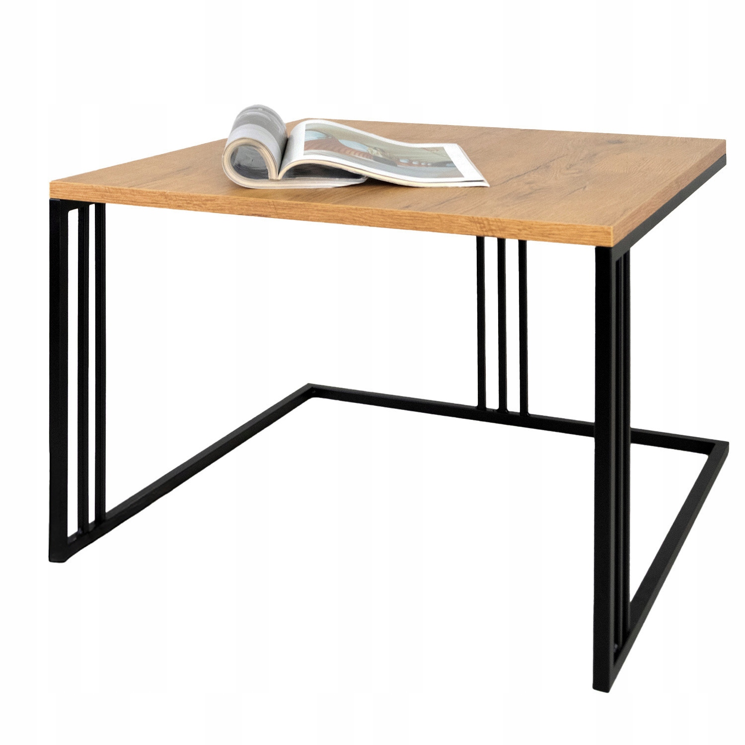 Konferenčný Stolík Loft Veľký Dub Lavička Moderný Stolík Do Obývačky Industrial Metal