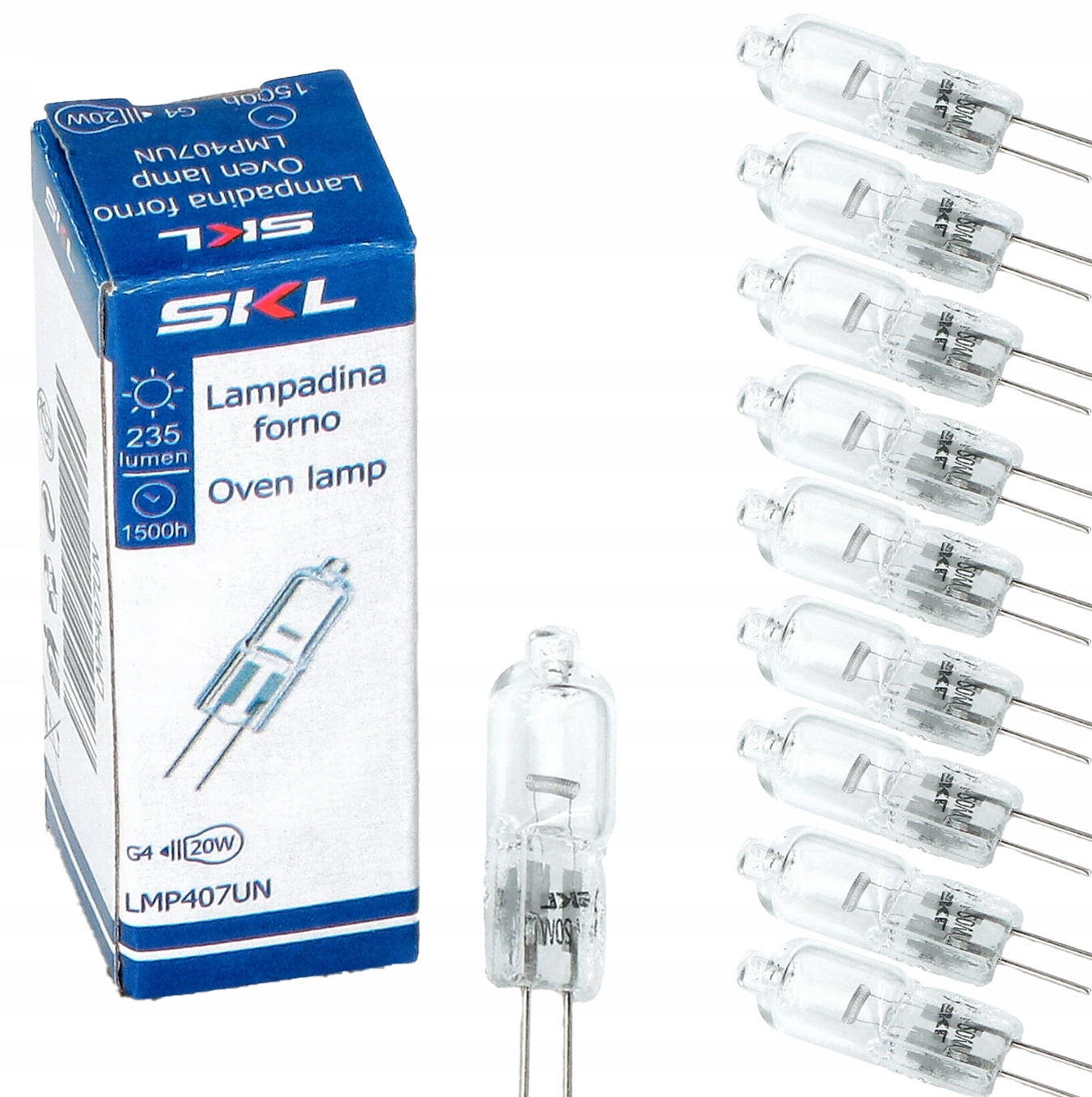 Sada 10X Halogenová Žárovka G4 20W 12V Do Trouby Chladničky Digestoře