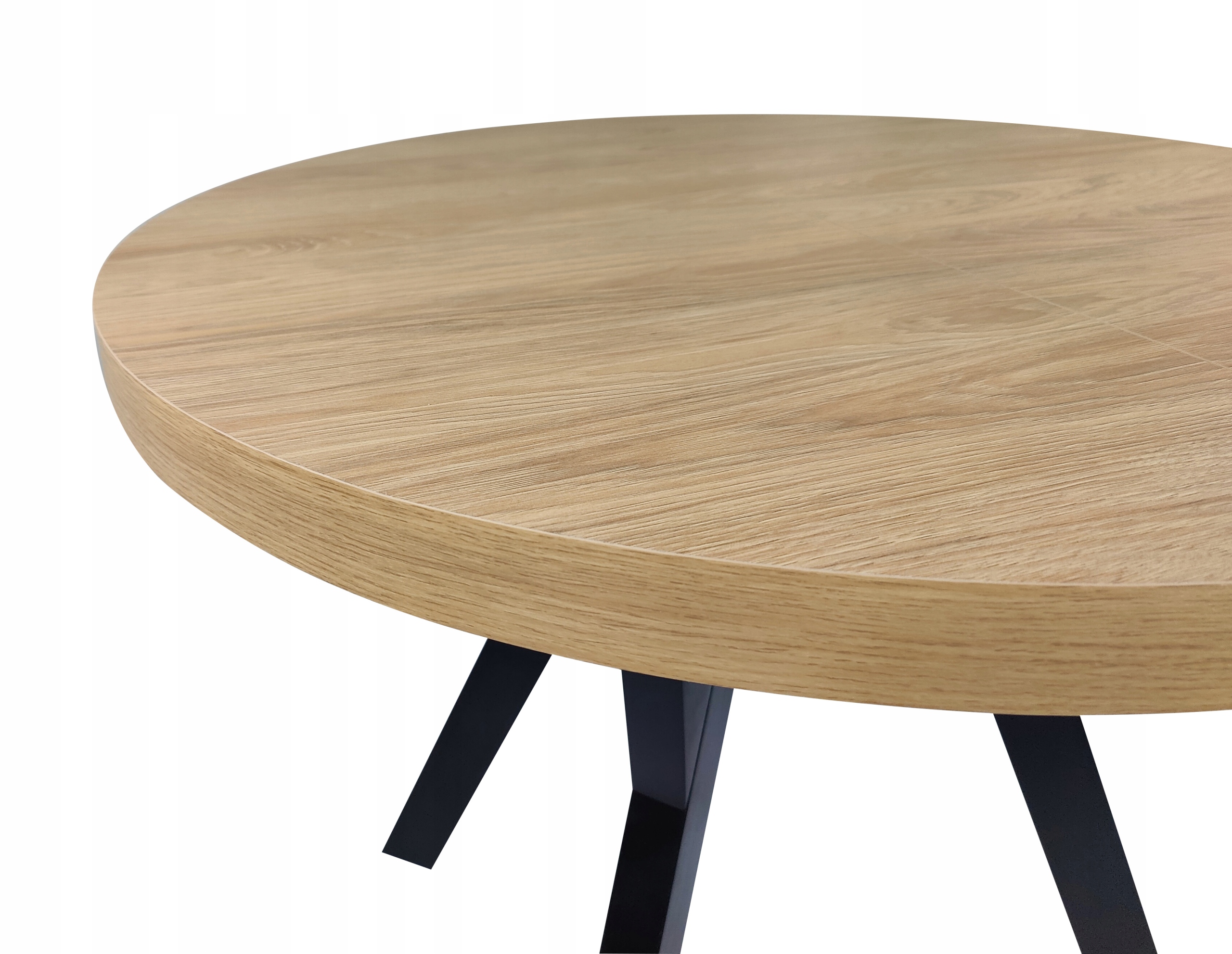 Stół okrągły rozkładany blat HIKORA EGGER 100/200 Kolekcja RO-7