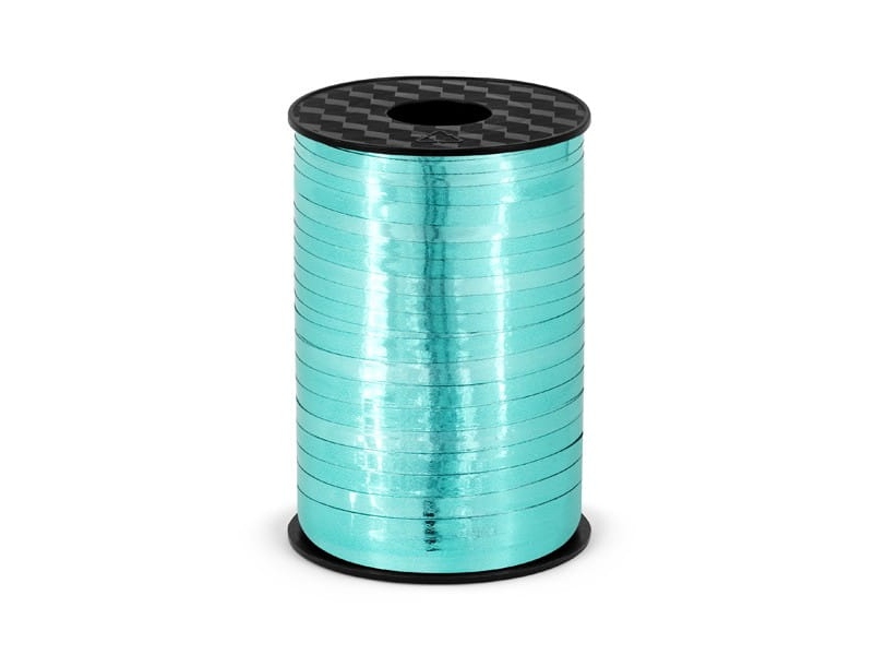 

Wstążka ozdobna do balonów plastikowa turkus 225m