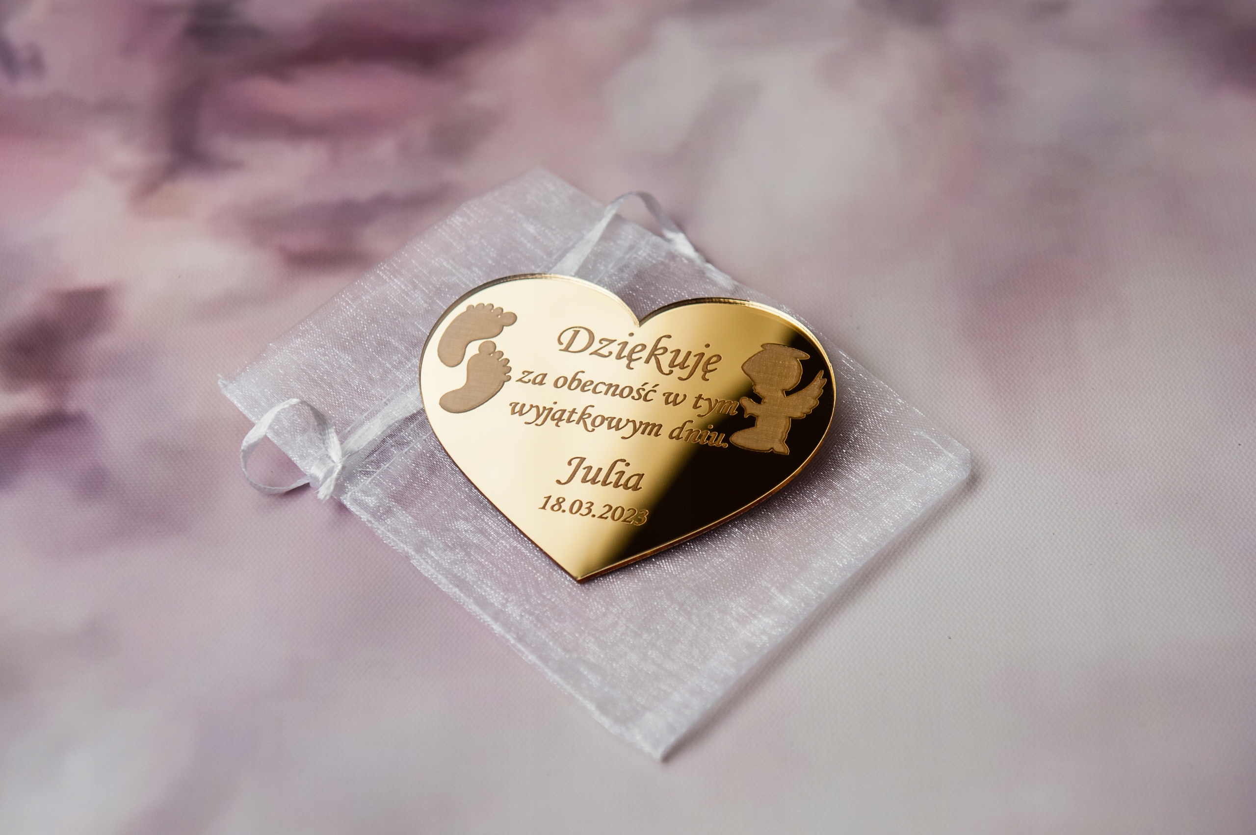 Podziękowania magnesy na chrzest MCZ-2 Marka inna