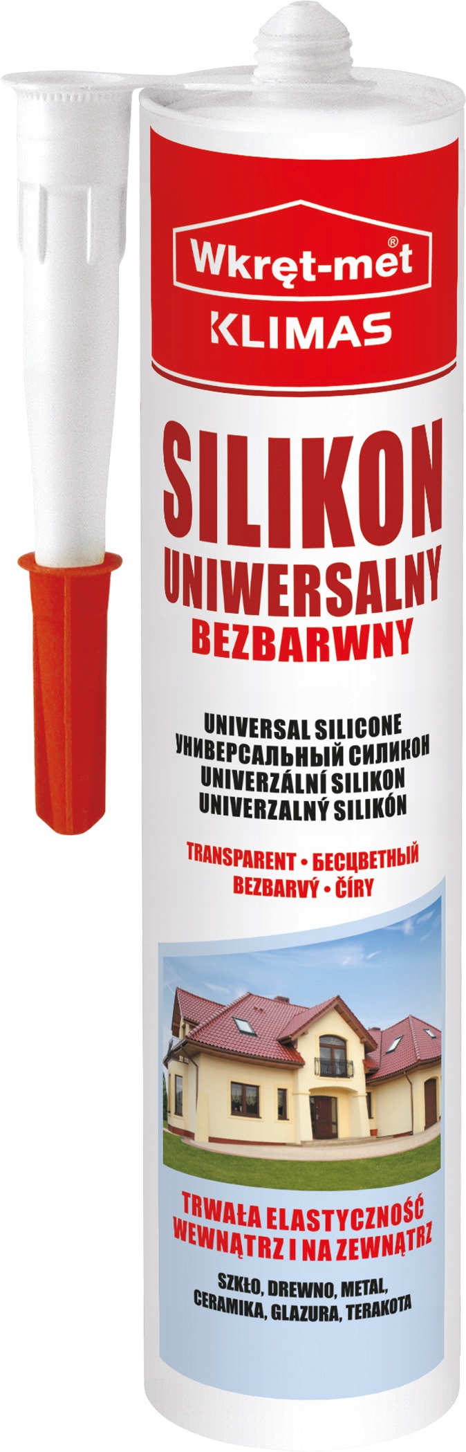 

Silikon uniwersalny Klimas bezbarwny 310 ml