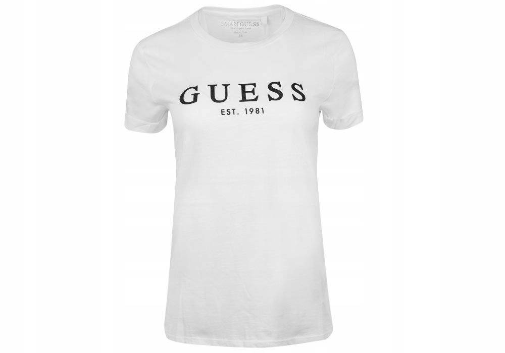 

Guess Koszulka Damska T-shirt Es Ss Rol White r.XS