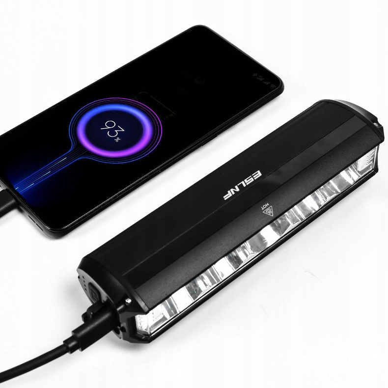 LAMPKA ROWEROWA PRZÓD TYŁ ZESTAW DO ROWERU LED USB 2600 LUMENÓW 8000 mAh Kod producenta 2600 LUMENÓW 8000 mAh