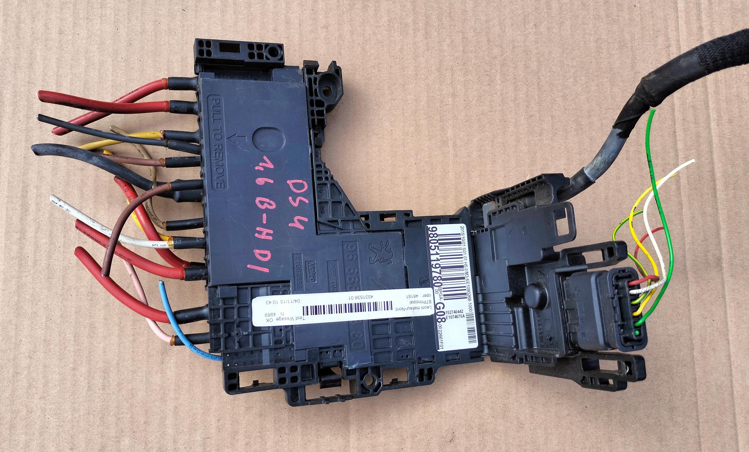 CITROEN DS4 1,6 BLUE HDI MODUŁ NAPIĘCIA AKUMULATORA G08 Producent części Citroen OE