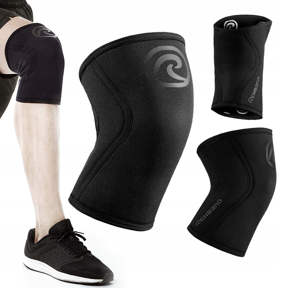 Stabilizator na kolano Rehband 5mm Rx Carbon Black M