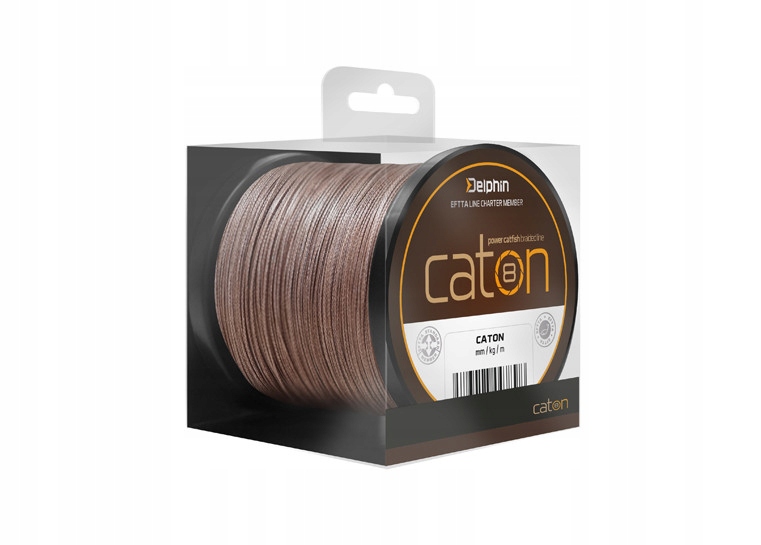 Plecionka Delphin Caton brązowa 250m 0,63mm 68,2kg