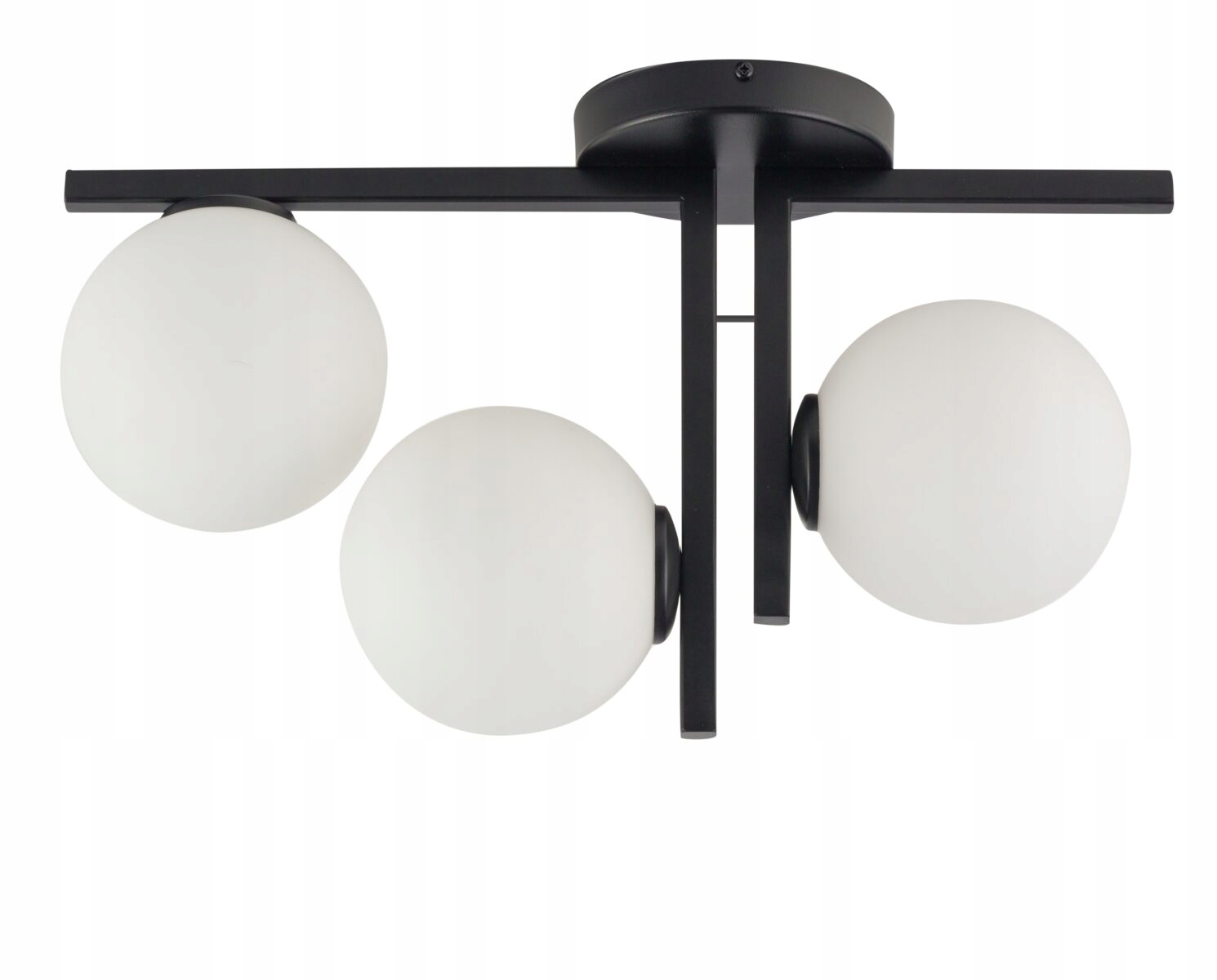 Stropné Svietidlo Sigma Lighting Andy 3 čierny, sklenená clona, biela, 3xG9 48 cm