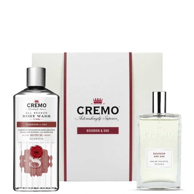 Cremo Bourbon & Oak Sprchový gel 473 ml Toaletní voda 100 ml