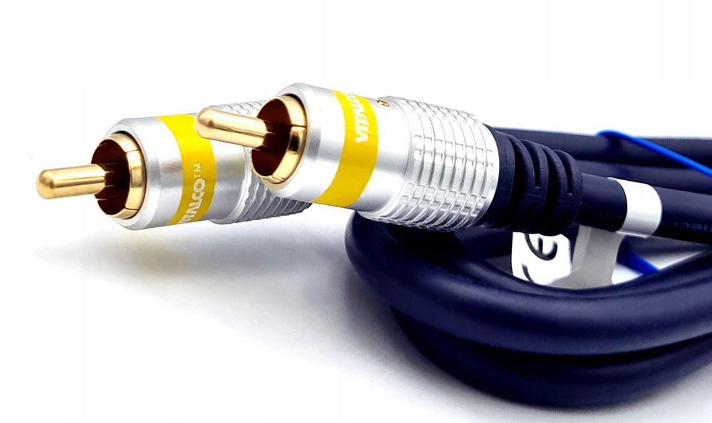 kabel przewód wtyk / wtyk 1 rca x 1 rca COAXIAL 1,5m cinch / cinch Vitalco Model RKD100
