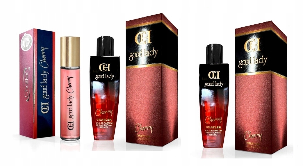 Chatler Great Lady Cherry 2x100 ml 30 ml parfémovaná voda Set