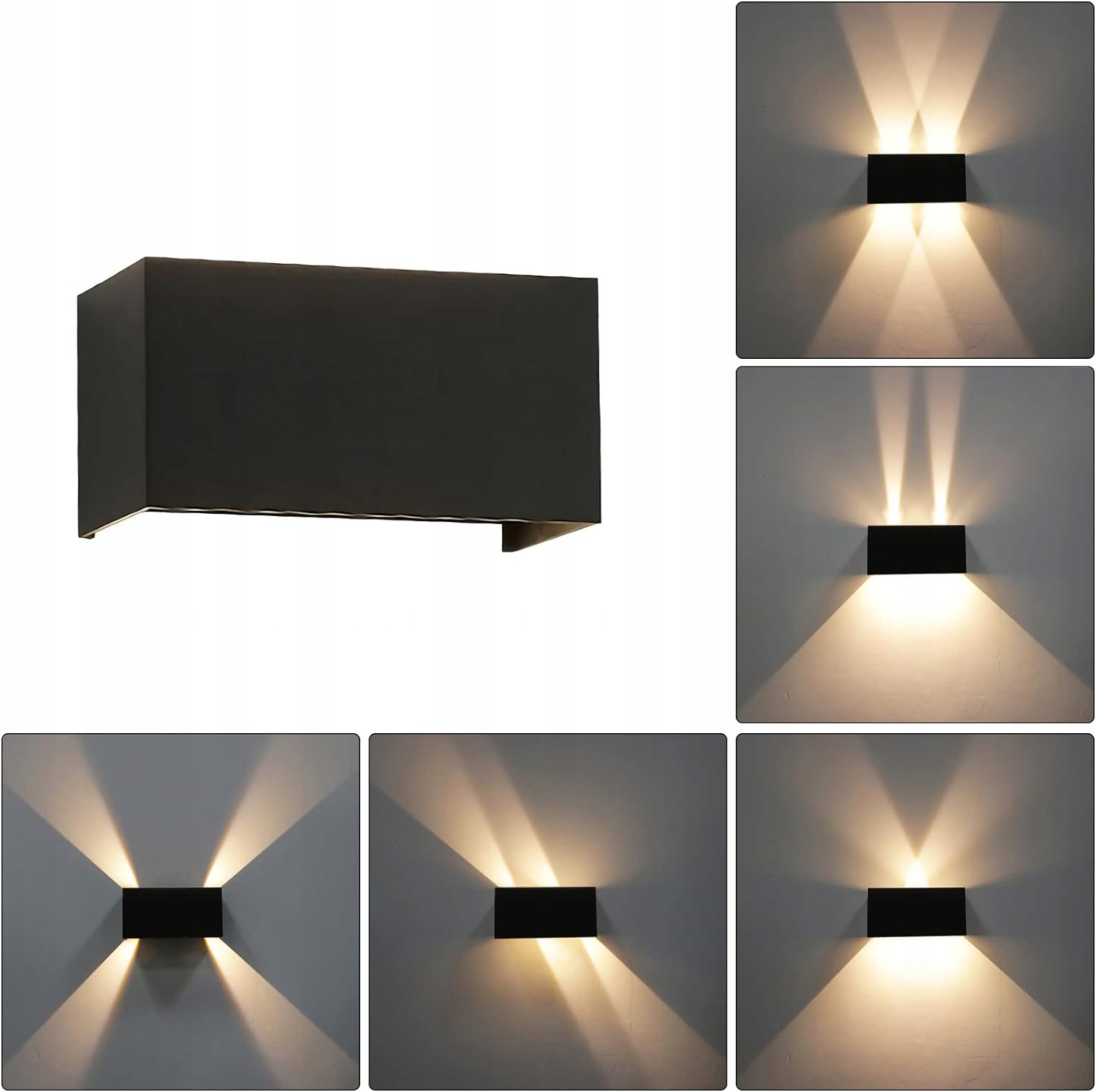 Kinkiet Led Lampa Nowoczesna Góra Dół Ścienna 1400LM 24W do wnętrz