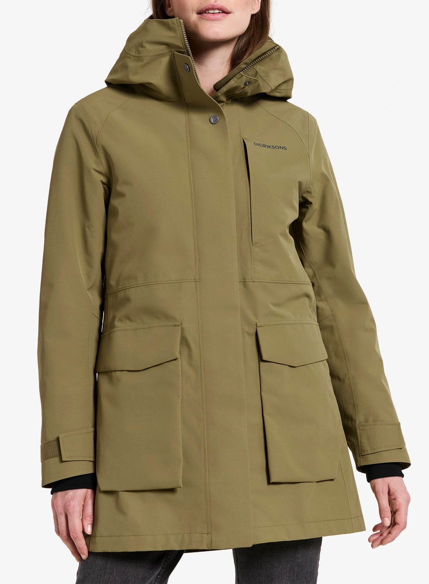 Parka zimowa damska Didriksons Harriet Parka olive green 40 (L)