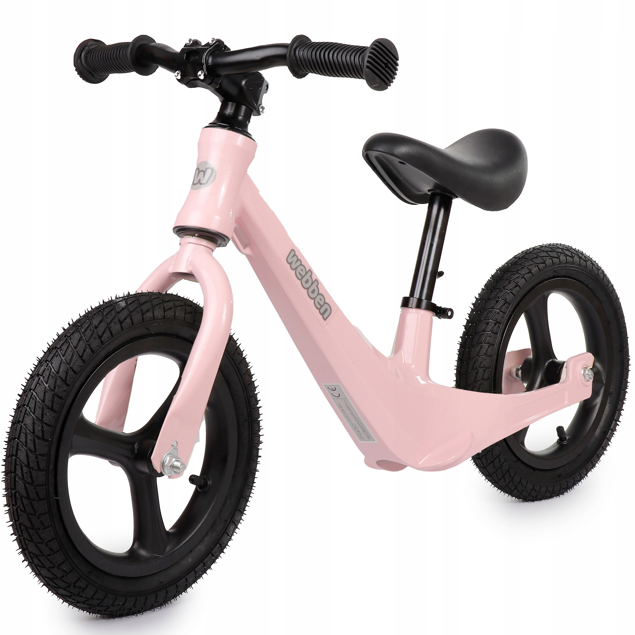 Rowerek biegowy dla dziewczynki różowy 2-5 lat koła 12 magnezowy Evoke