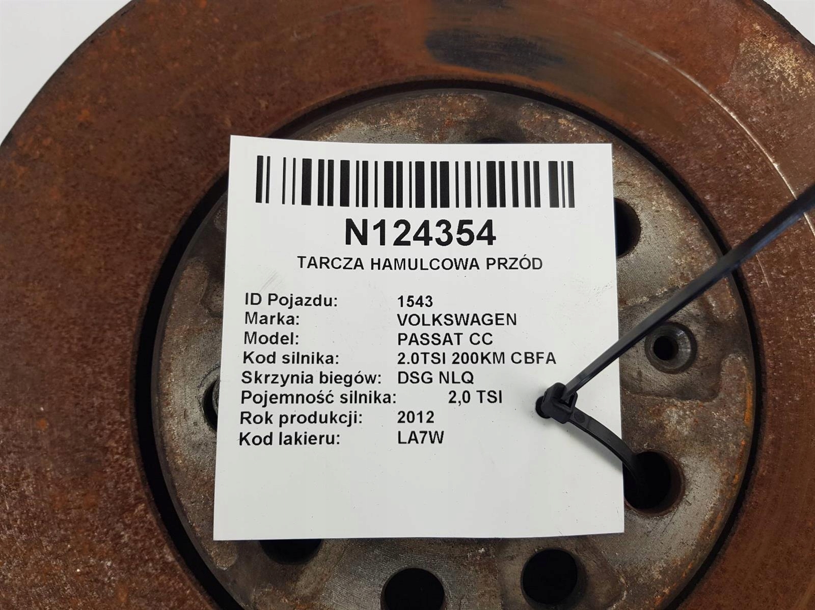 TARCZA HAMULCOWA PRZOD VOLKSWAGEN PASSAT CC LIFT Part manufacturer Volkswagen original OE