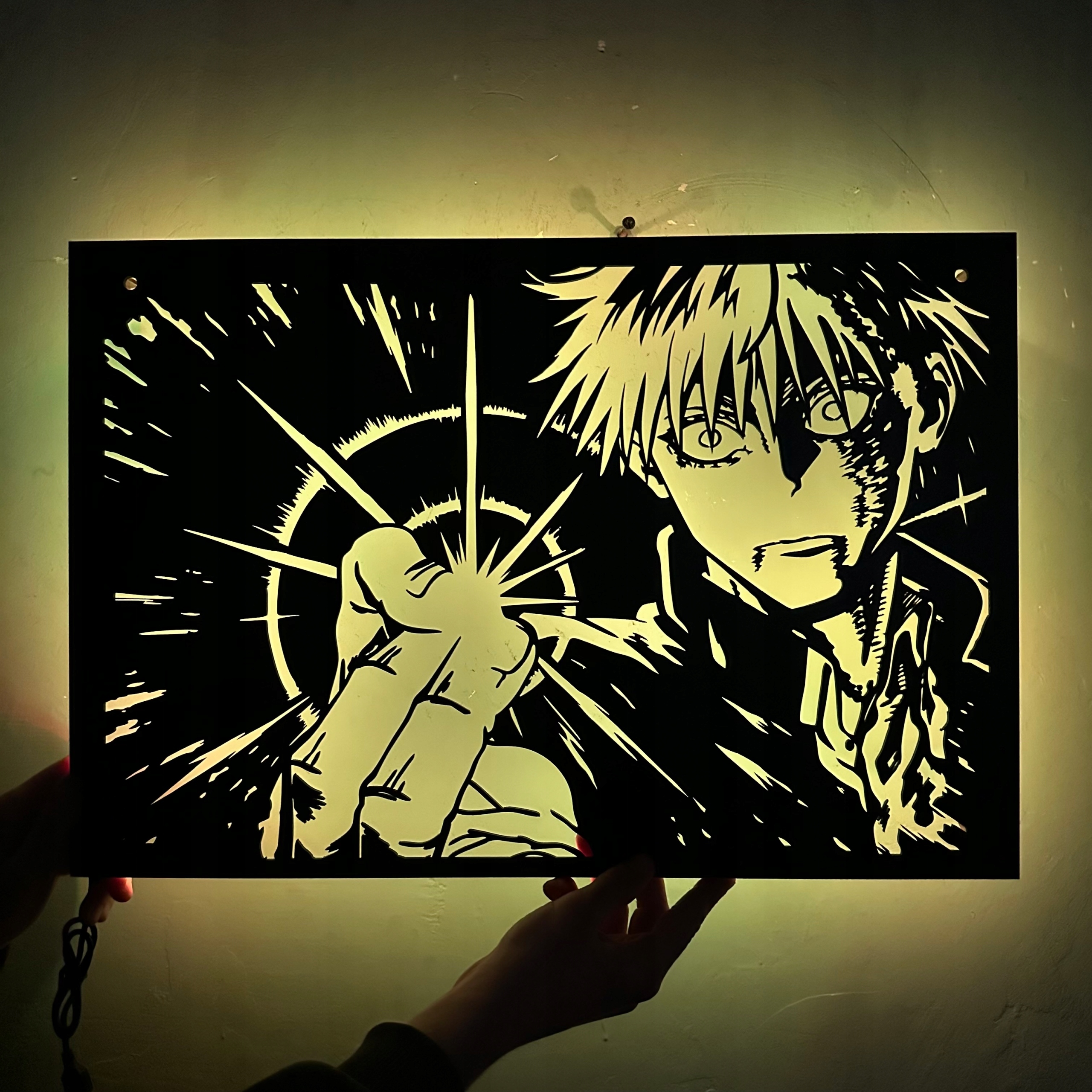 Noční Lampa Led Satoru Gojo Jujutsu Kaisen Rgb dálkové ovládání Obraz Anime Dárek