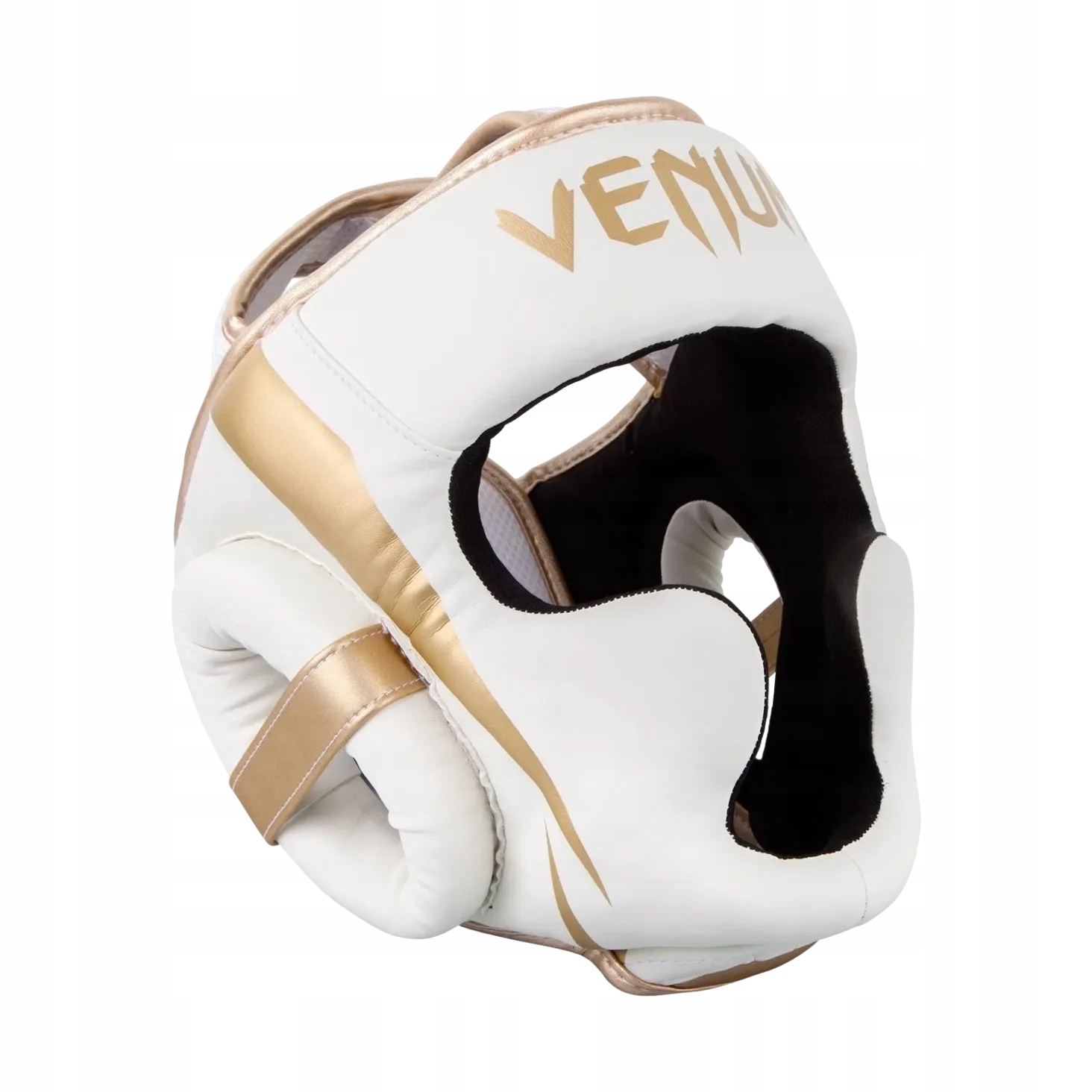 boxerská helma venum elite Bílá/zlatá