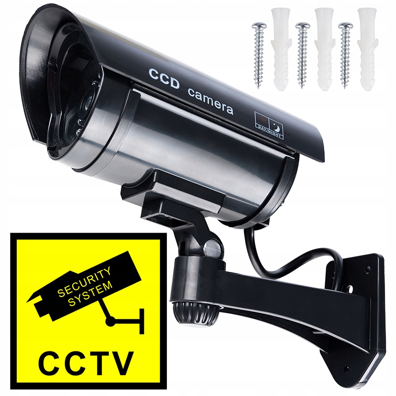 ATRAPA KAMERY MONITORING NOC KAMERA IR LED ALARM Waga produktu z opakowaniem jednostkowym 0.4 kg