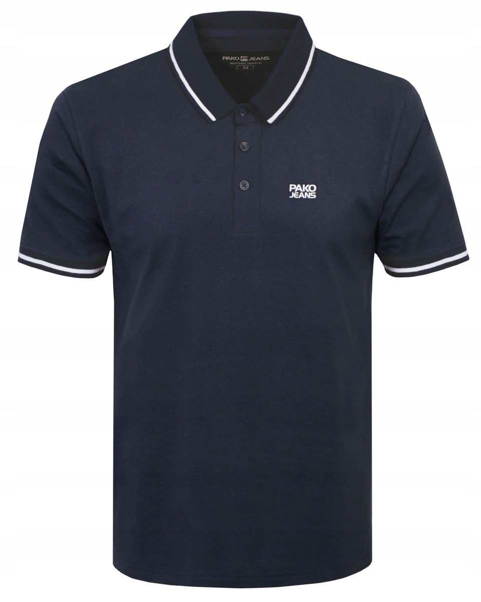 polokošile Pánské Tmavě Modré Hrubá Bavlna Elegantní Noah Pako Jeans