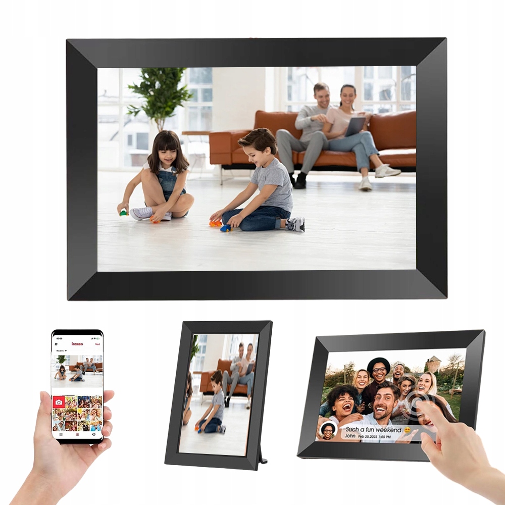 Fotky Wifi Frameo 10,1" Digitální Rámeček Na Fotografie 32GB Paměť Dárek