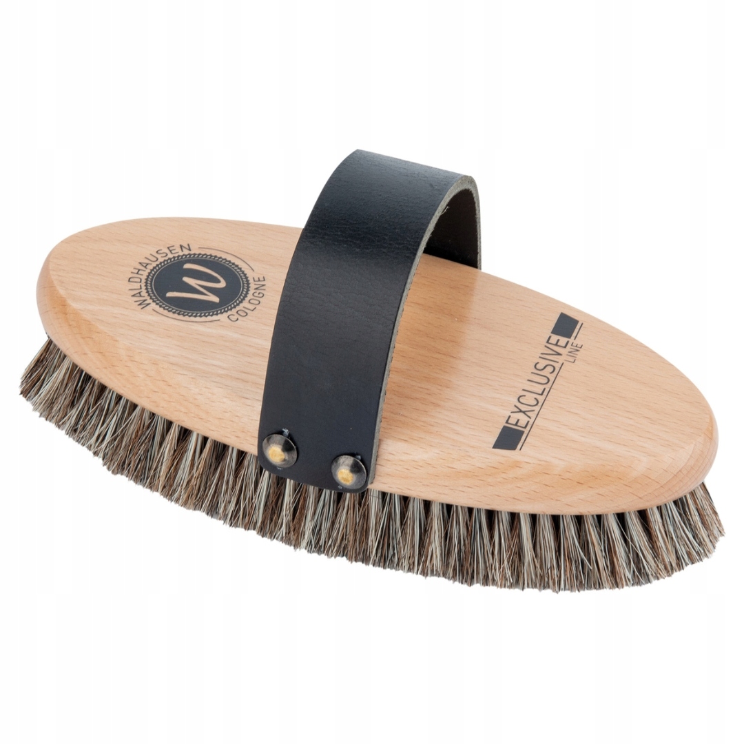 Kartáč na péči o pokožku s koženým poutkem Exclusive Line Waldhause
