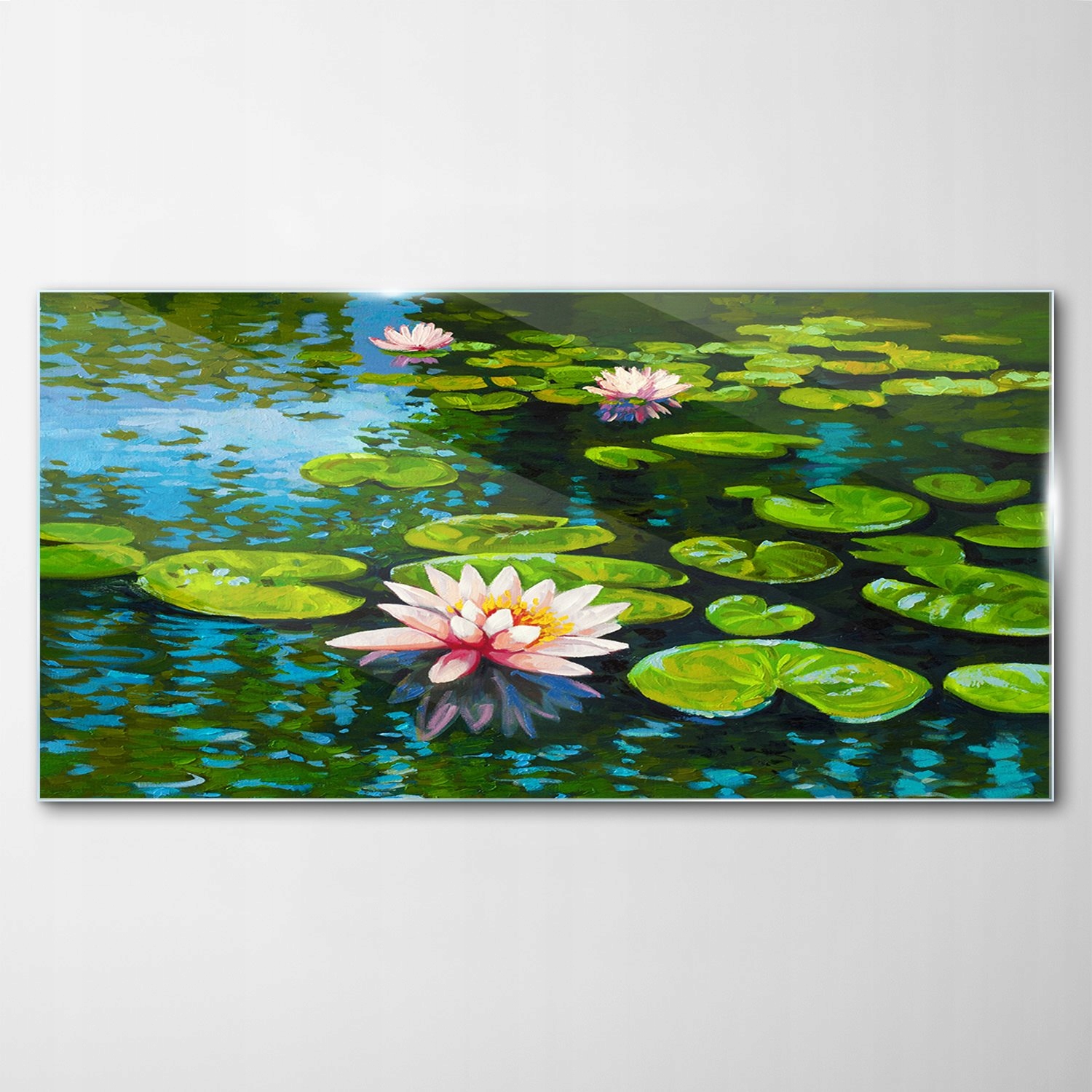 

Obraz Szklany Dekor Lilie Wodne Roślina 140x70