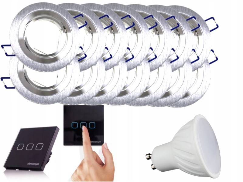Sada světel Halogen Led 14x Vypínač Žárovky