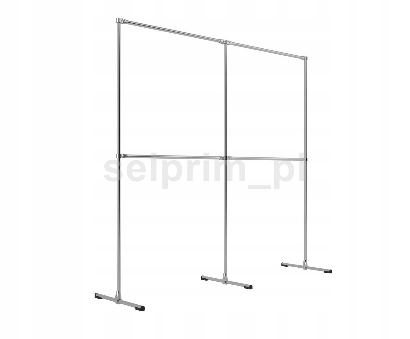 WIESZAK STOJĄCY 3,2/2M SREBRNY ubrania GARDEROBA Marka inna