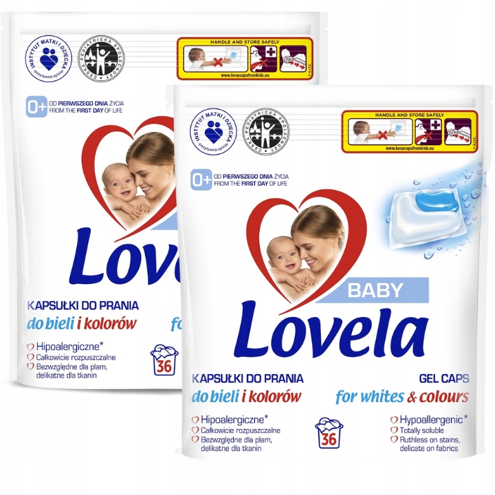 

Lovela Hipoalergiczne Kapsułki Prania Kolor 72szt