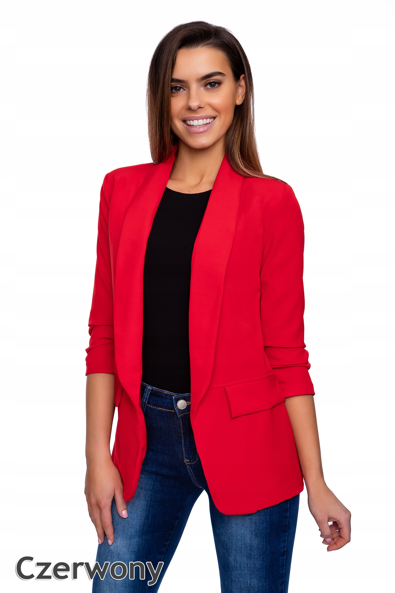 MARYNARKA NARZUTKA ŻAKIET _ M/38 Kolor czerwony