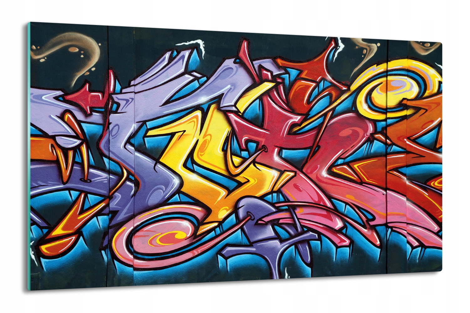 Krytka splashback do kuchyně 80x52 Tag graffiti
