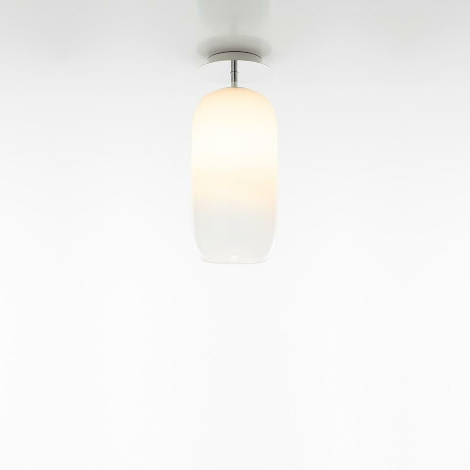 Artemide Gople Mini stropné svietidlo biela, designové sklo, E14 6W IP20