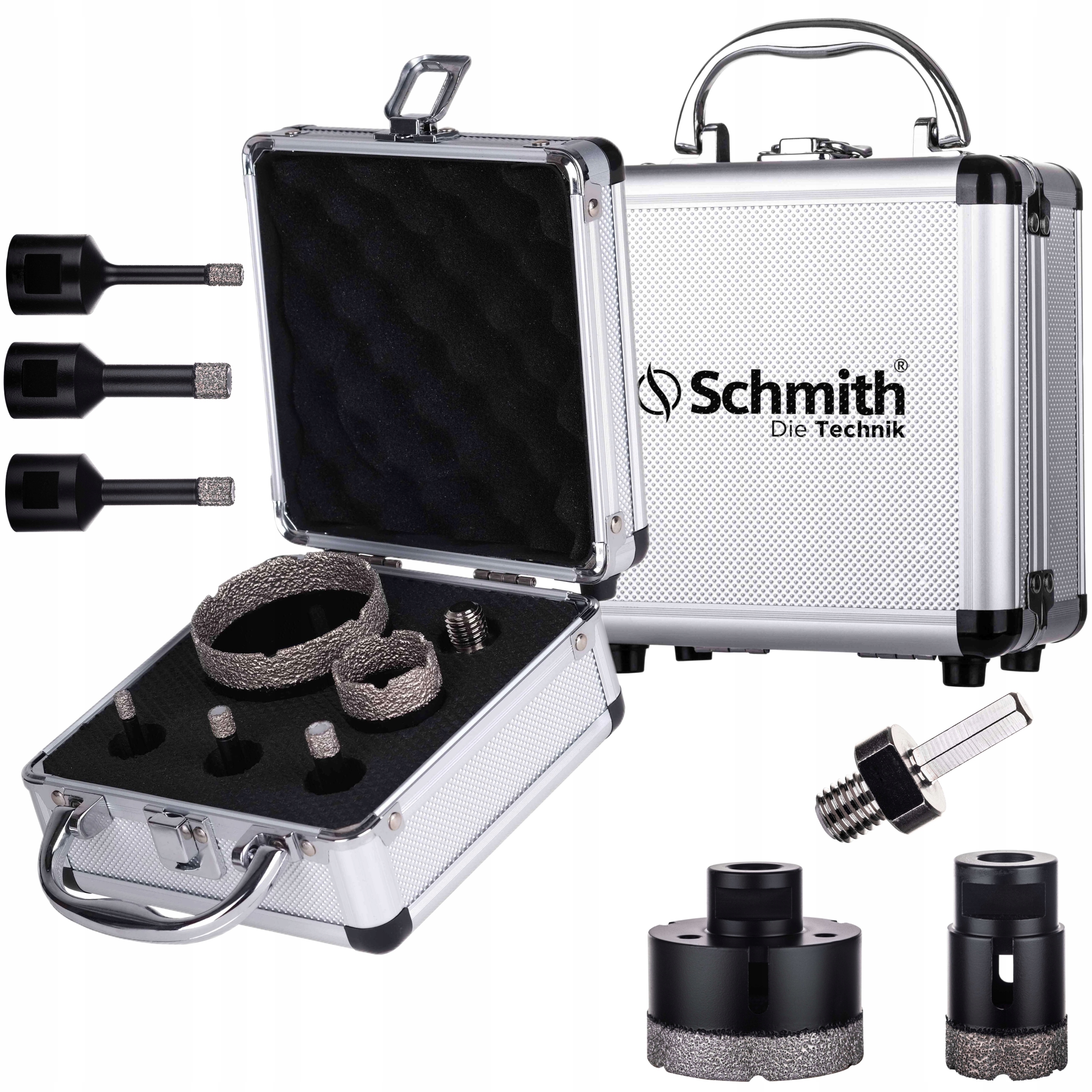 ZESTAW OTWORNIC DIAMENTOWE 6 8 10 35 68 mm M14 5el