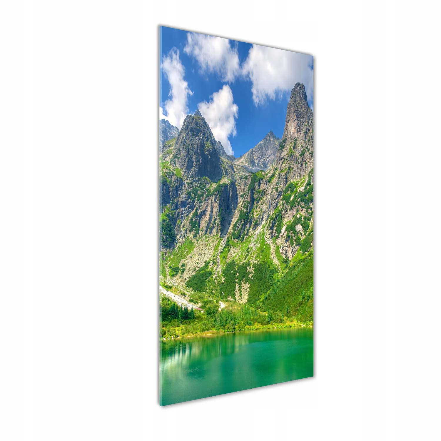 

Foto obraz szkło akrylowe Jezioro w górach 50x125