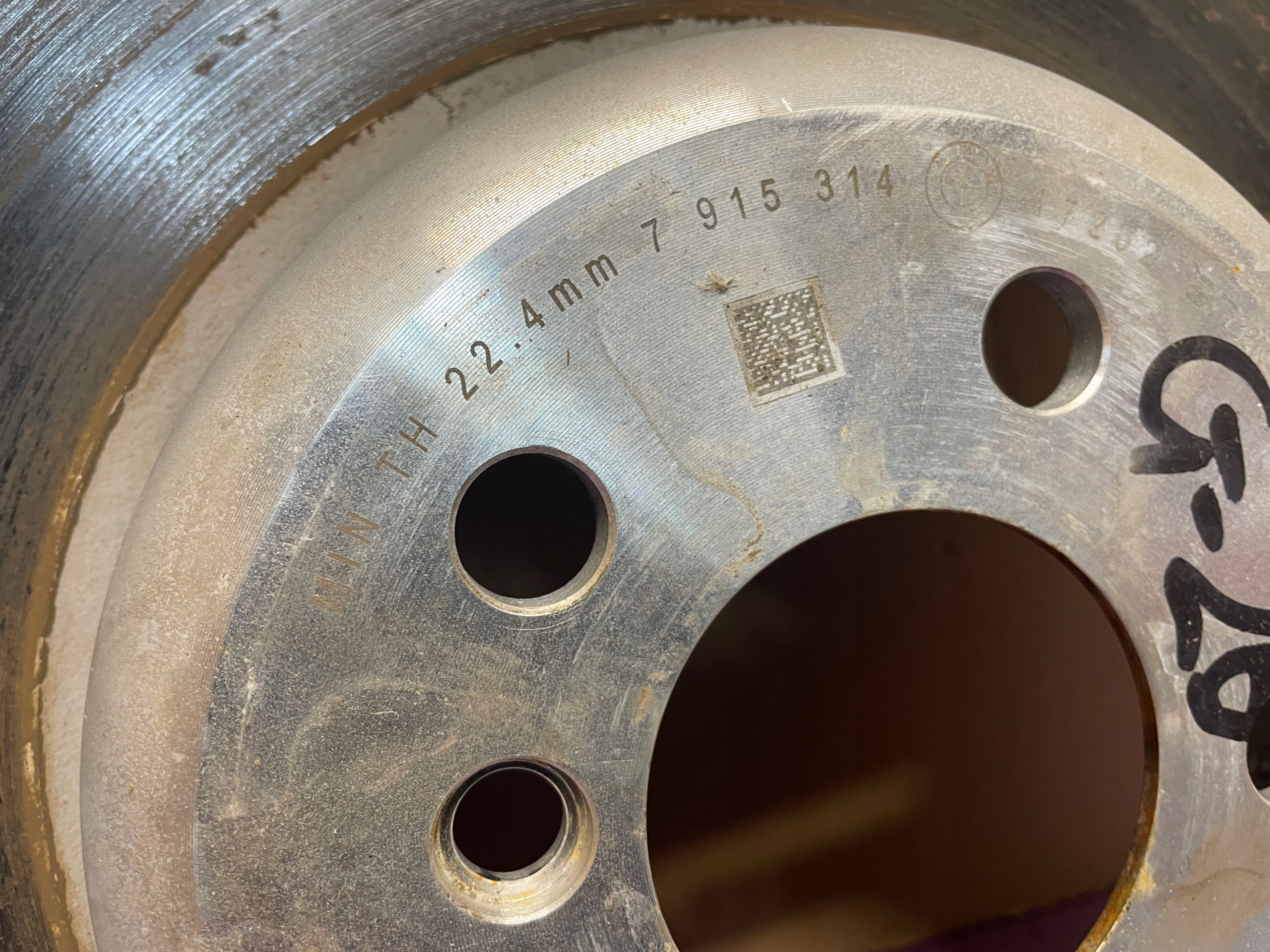 discs brake rear part 345x24 + plates + sensor m-packet KPL BMW 4 G26 26 KM