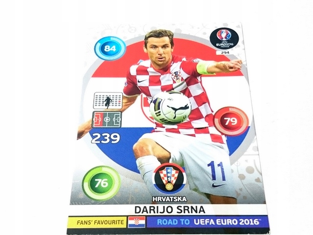 KARTY PANINI EURO 2016 - nr 294 DARIJO SRNA