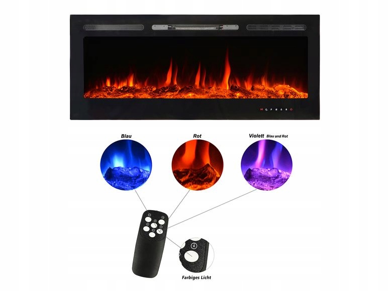 

Kominek Elektryczny El Fuego Luzern 1800 Pilot Led