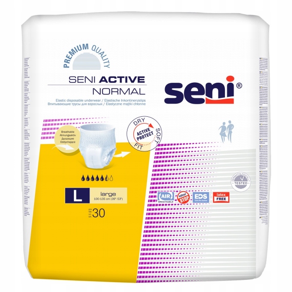 

Majtki chłonne Seni Active Normal L 30 szt