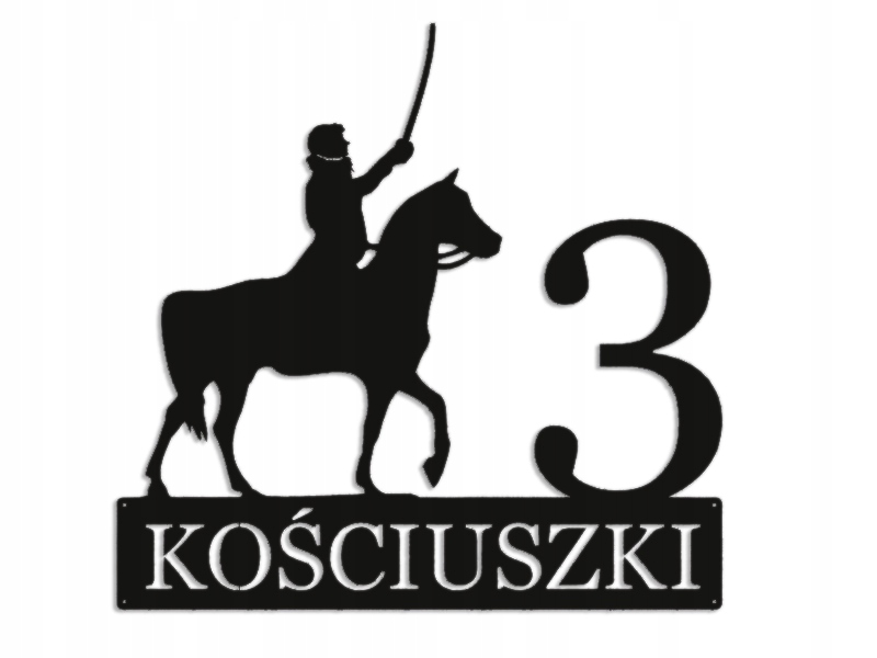 Číslo Na Dom 48 cm Tabuľa Adresa Ocel 2 mm Grafika 5358