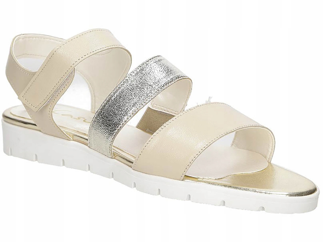 

Casu 1925 Damskie Sandały Beżowe Skóra Lato r 39