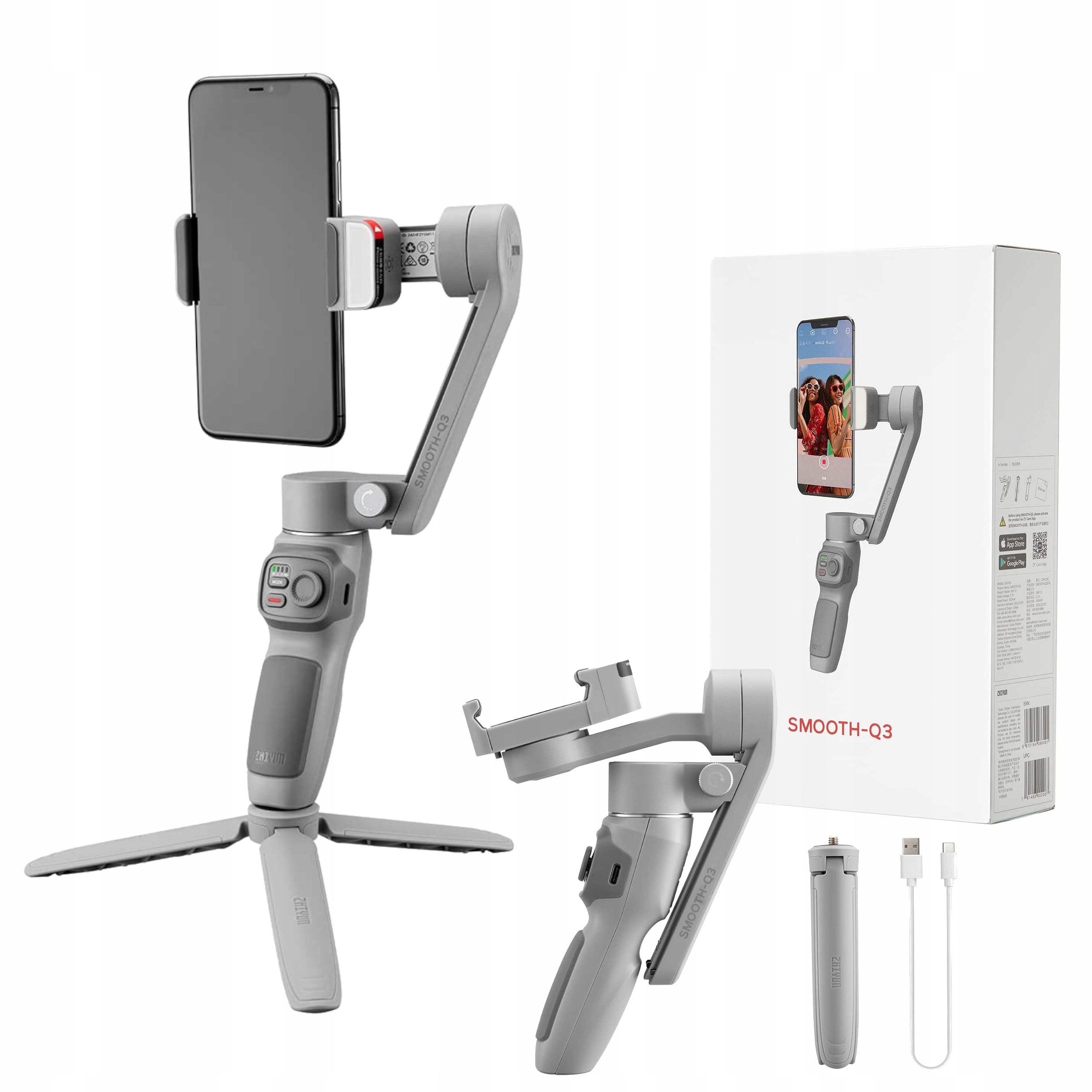 

Zhiyun Smooth Q3 Gimbal Do Smartfonów Do 280g 90mm
